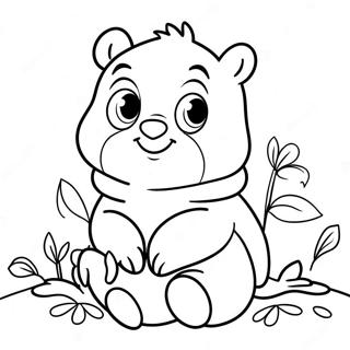 Niedliche Eule Winnie Puuh Ausmalbild | Eule Winnie Puuh Ausmalbild