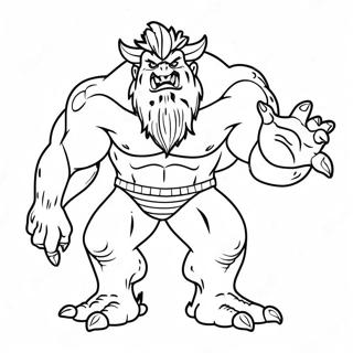 Monster Null Ausmalbild | Monster Null Ausmalbild