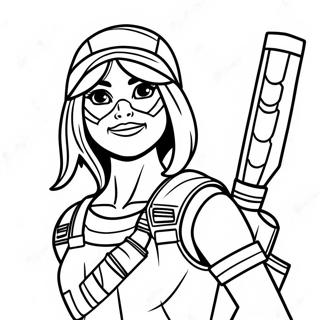 Renegade Raider in Aktion Ausmalbild | Renegade Raider Ausmalbild