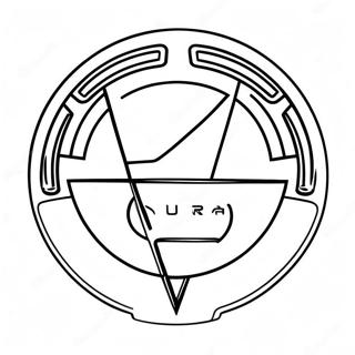 Acura-Logo Ausmalbild | Acura Ausmalbild