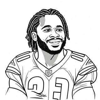 Dalvin Cook Ausmalbild | Dalvin Cook Ausmalbild