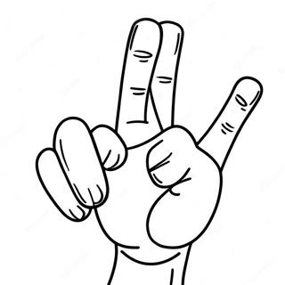 Lustiges Mittelfinger Ausmalbild | Mittelfinger Ausmalbild