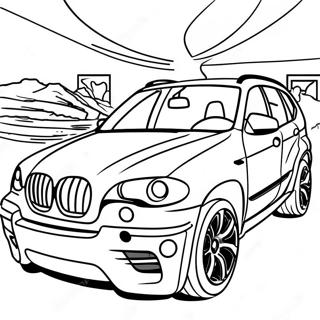 BMW X5 Ausmalbild | BMW X5 Ausmalbild