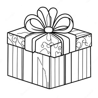 Geschenkbox Ausmalbild | Geschenkbox Ausmalbild