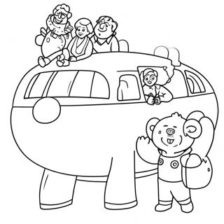 Fat Albert und Freunde Ausmalbild | Fetter Albert Ausmalbild
