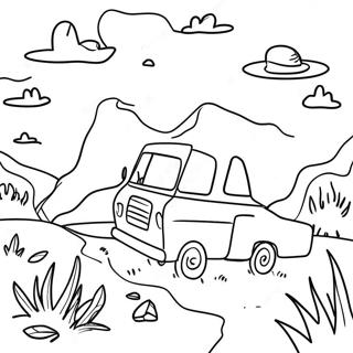 Abenteuerliches Weltentdeckungs-Ausmalbild | Weltentdeckung Ausmalbild
