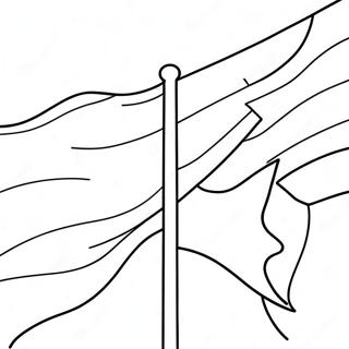 Trans Pride Flagge Ausmalbild | Trans Ausmalbild