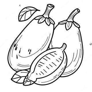 Aubergine Ausmalbild | Aubergine Ausmalbild