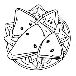Leckere Hamantaschen-Füllung Ausmalbild | Hamantaschen Ausmalbild