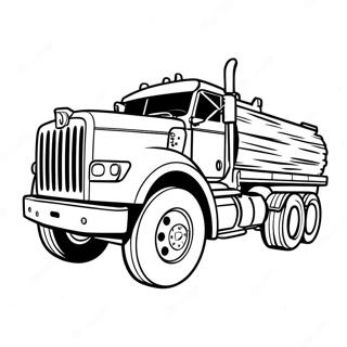 Holztransporter Ausmalbild | Holztransporter Ausmalbild