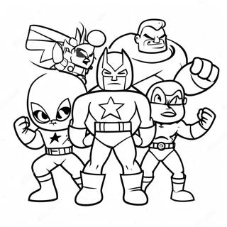 Superhelden-Team Ausmalbild | Superhelden-Team Ausmalbild