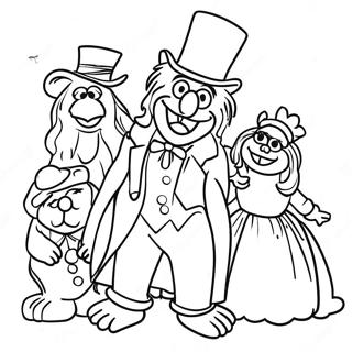 Muppets Weihnachtsgeschichte Ausmalbild | Muppets Weihnachtsgeschichte Ausmalbild