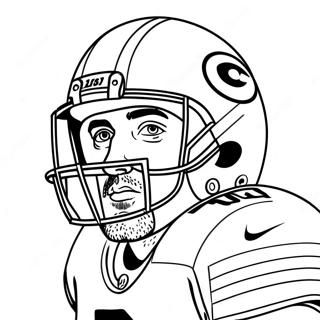 Aaron Rodgers-Ausmalbild | Aaron Rodgers Ausmalbild