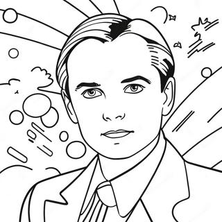 Roy Lichtenstein Ausmalbild | Roy Lichtenstein Ausmalbild