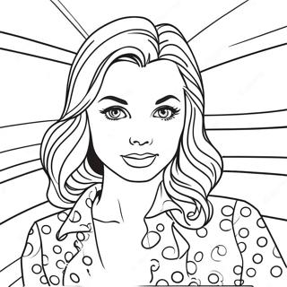 Roy Lichtenstein Pop Art Stil Ausmalbild | Roy Lichtenstein Ausmalbild