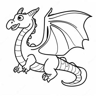 Gruseliger Halloween Drache fliegend Ausmalbild | Halloween Drache Ausmalbild