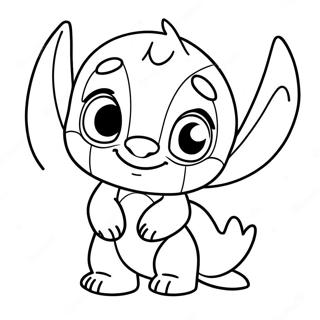 Niedliches Lilo und Stitch Ausmalbild | Lilo und Stitch Ausmalbild