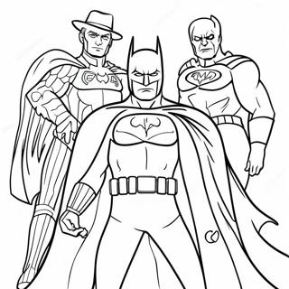 Batman Bösewichte Ausmalbild | Batman-Schurken Ausmalbild