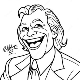 Lachender Joker Ausmalbild | Batman-Schurken Ausmalbild