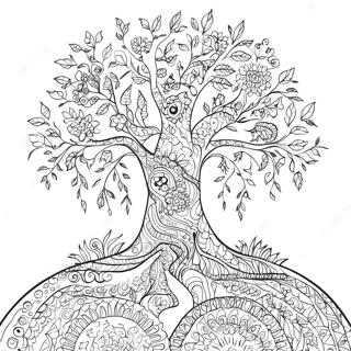 Baum des Lebens Erwachsene Malvorlagen