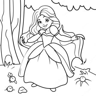 Ausmalbild Grimms Märchen | Grimm's Märchen Ausmalbild