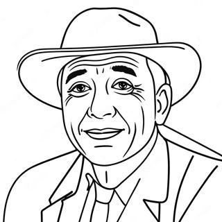 Ausmalbild Berühmter Schauspieler | Schauspieler Ausmalbild