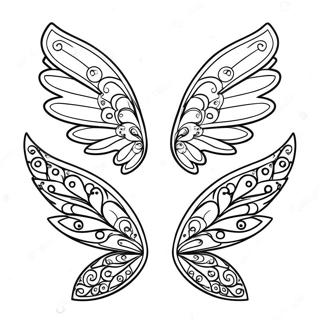 Feenflügel Ausmalbild | Feenflügel Ausmalbild
