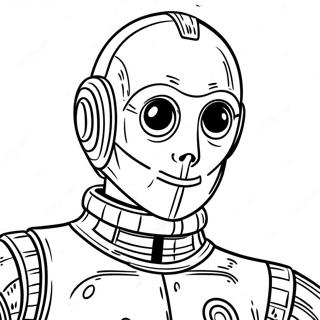 C3PO Ausmalbild | C3PO Ausmalbild
