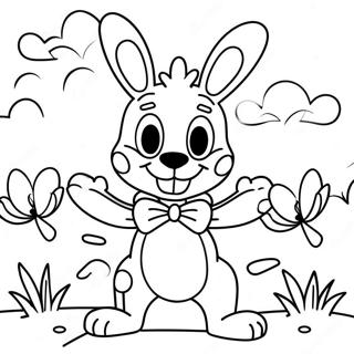 Spring Bonnie Ausmalbild | Spring Bonnie Ausmalbild