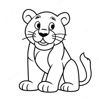 Nittany Lion Maskottchen Ausmalbild | Pennstaat Ausmalbild