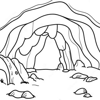 Höhlen Ausmalbild | Höhle Ausmalbild