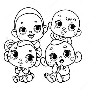 Cry Babies Ausmalbild | Weinende Babys Ausmalbild