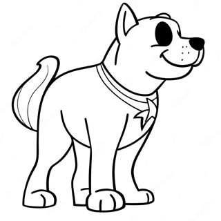 Ausmalbild vom Underdog-Superhelden | Underdog Ausmalbild