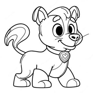 Ausmalbild vom mutigen Underdog in Aktion | Underdog Ausmalbild