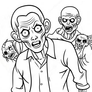 Zombies Ausmalbild | Zombies Ausmalbild