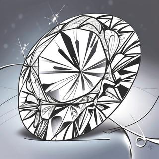 Funkelnder Diamant-Ausmalbild | Diamant Ausmalbild