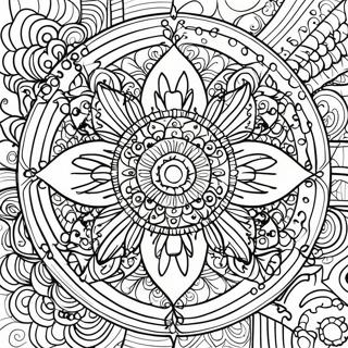 Ruhiges Mandala Ausmalbild | Ruhig Ausmalbild