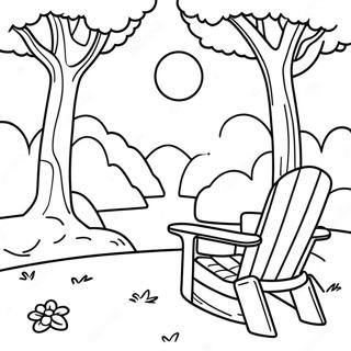 Serene Naturszene Ausmalbild | Ruhig Ausmalbild
