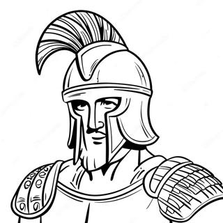 Römischer Soldat Rüstung Ausmalbild | Römischer Soldat Ausmalbild