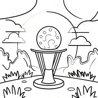Disc Golf Ausmalbild | Disc Golf Ausmalbild