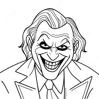 Joker Batman lachend Ausmalbild | Joker Batman Ausmalbild