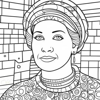 Alma Thomas abstrakte Kunst Ausmalbild | Alma Thomas Ausmalbild