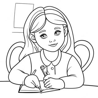 Hannah Ausmalseite | Hannah Ausmalbild