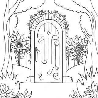 Der geheime Garten Ausmalseite | Der geheime Garten Ausmalbild