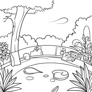 Botanischer Garten Ausmalseite | Botanisch Ausmalbild