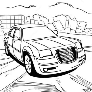 Chrysler 300 Luxusauto Ausmalbild | Chrysler 300 Ausmalbild