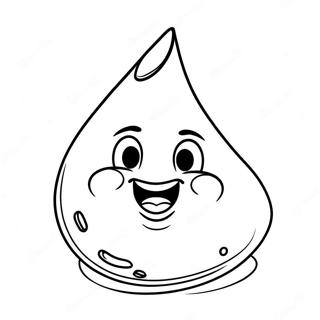 Hershey Kiss Ausmalbild | Hershey Kuss Ausmalbild