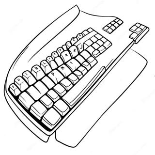 Tastatur Ausmalbild | Tastatur Ausmalbild