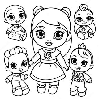 Baby Bratz Puppen Ausmalbild | Baby Bratz Ausmalbild