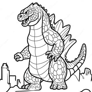 Godzilla Ausmalbild | Godzilla Ausmalbild